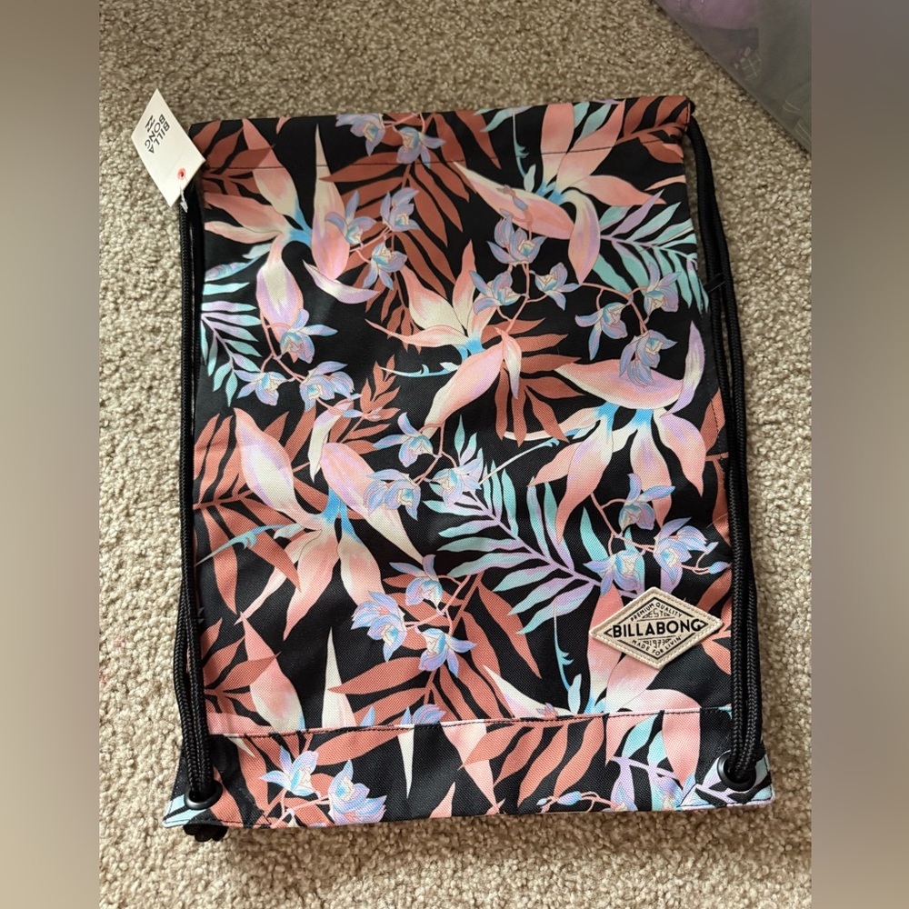 Billabong drawstring bag NWT